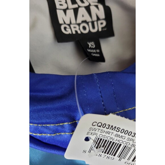 Blue Man Group Las Vegas Paint Splatter Size XS Sweatshirt Hoodie NWT - Picture 8 of 8